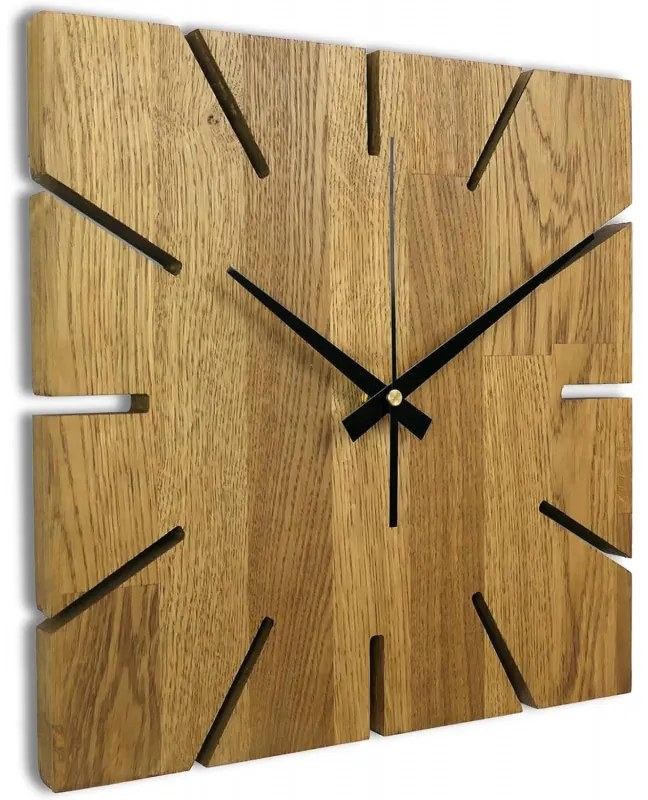 Ručne vyrábané dubové drevené hodiny | Elegantný dizajn | SENTOP MAS008-akcia20