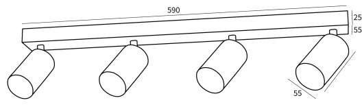 Immax NEO 07265Z - LED RGB+CCT Stmievateľné svietidlo NEO PUNTO 4xGU10/4,8W/230V