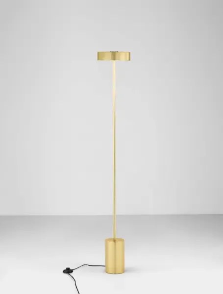 LED zlatá stojaca lampa Thea