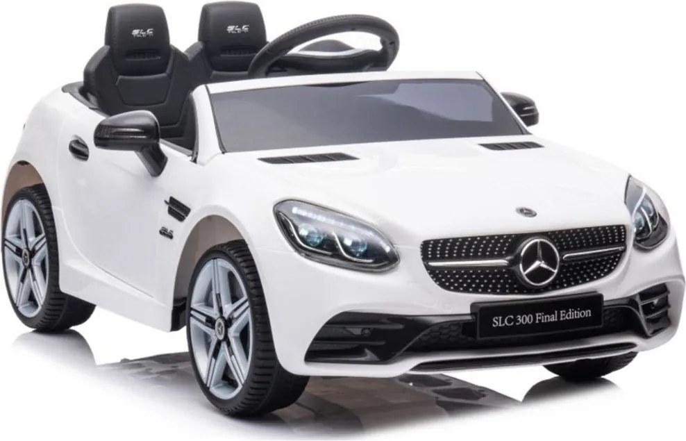 LEAN CARS Elektrické autíčko Mercedes SLC 300 LED MP3 biele