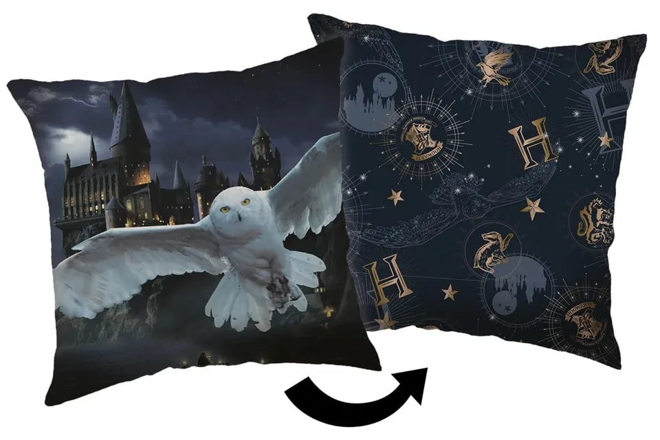 Detský vankúšik 40x40 cm Harry Potter "Hogwarts" – Jerry Fabrics
