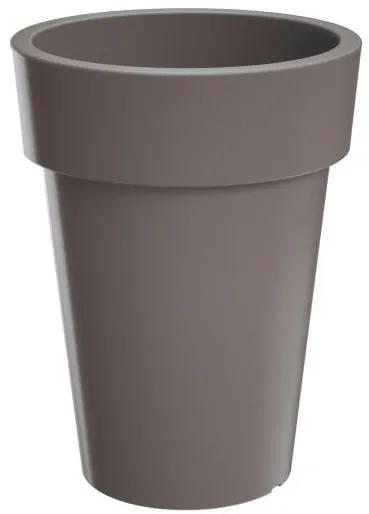 Prosperplast Kvetináč Lofly Ring sivý, varianta 19,6 cm