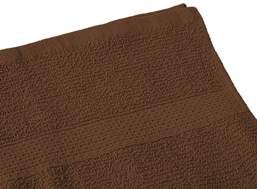 Uterák BASIC ONE 50 x 90 cm hnedý, 100% bavlna