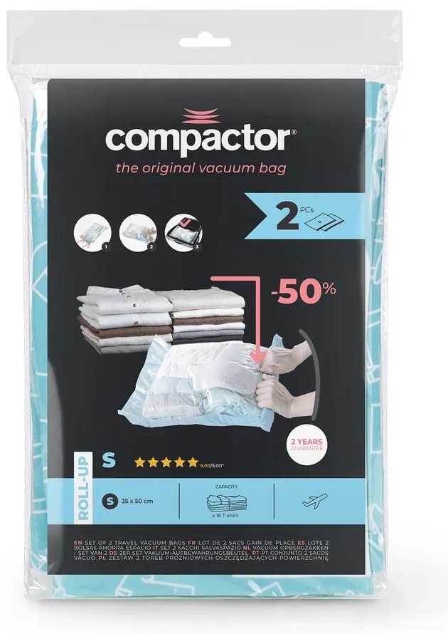 Vákuové vrecia v súprave 2 ks Roll Up S – Compactor