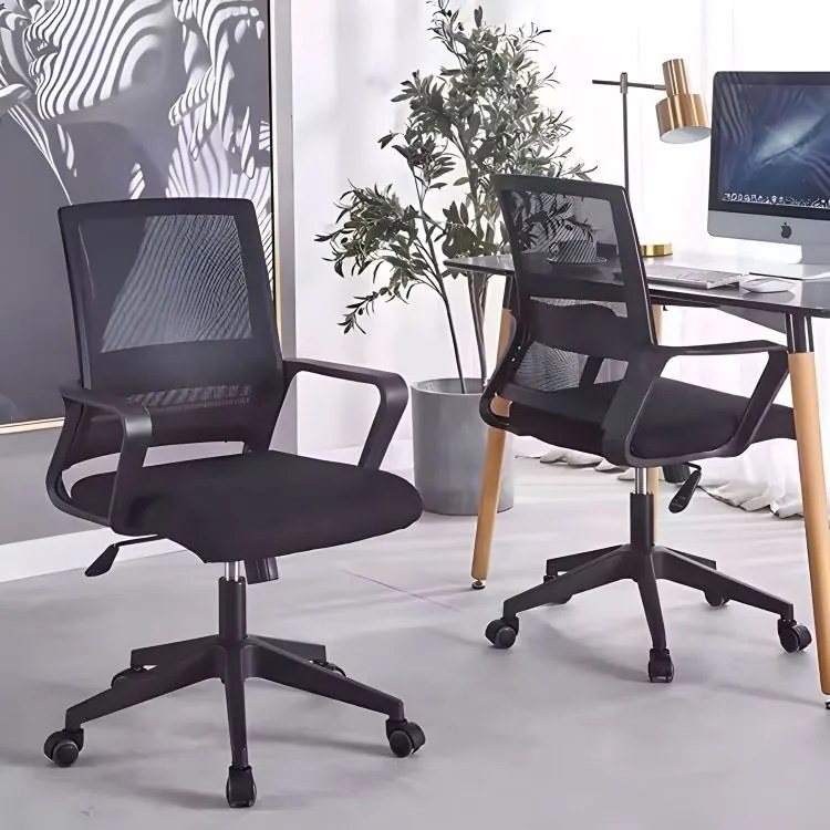 Otočná kancelárska stolička čierna 1 + 1