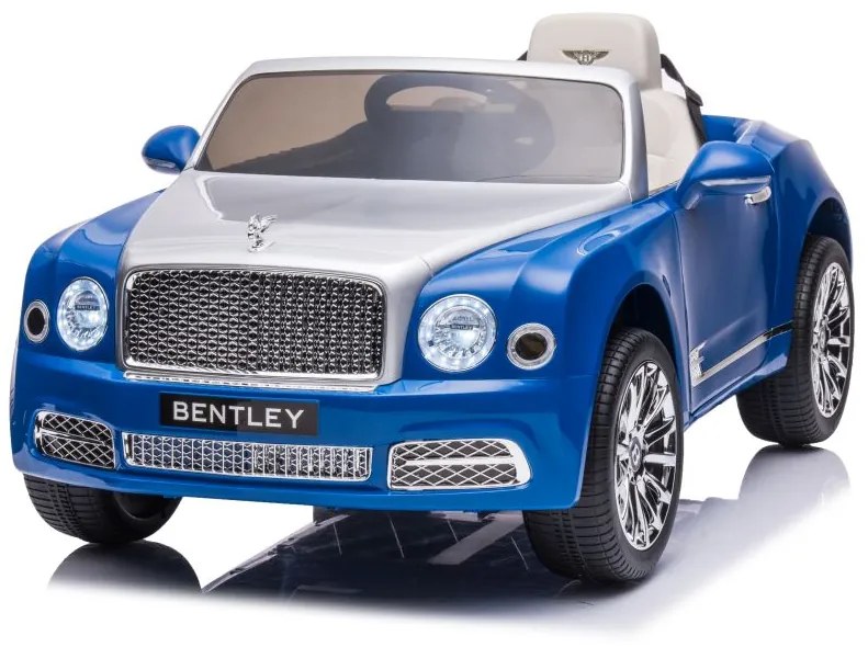 LEAN CARS Elektrická autíčko  Bentley Mulsanne - modré - 2x45W- BATÉRIA - 12V7Ah - 2024