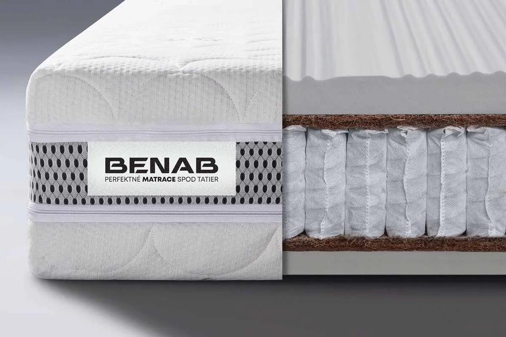 BENAB LATEXO prírodný taštičkový matrac 140x200 cm Prací poťah Medicott Silver 3D