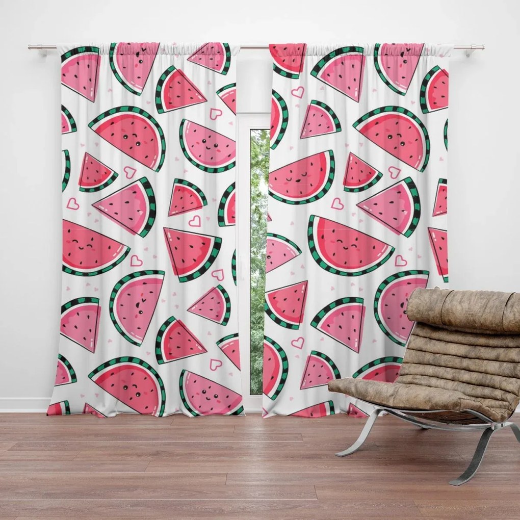 Sablio Záves Vodný melón: 2 ks 140x250 cm