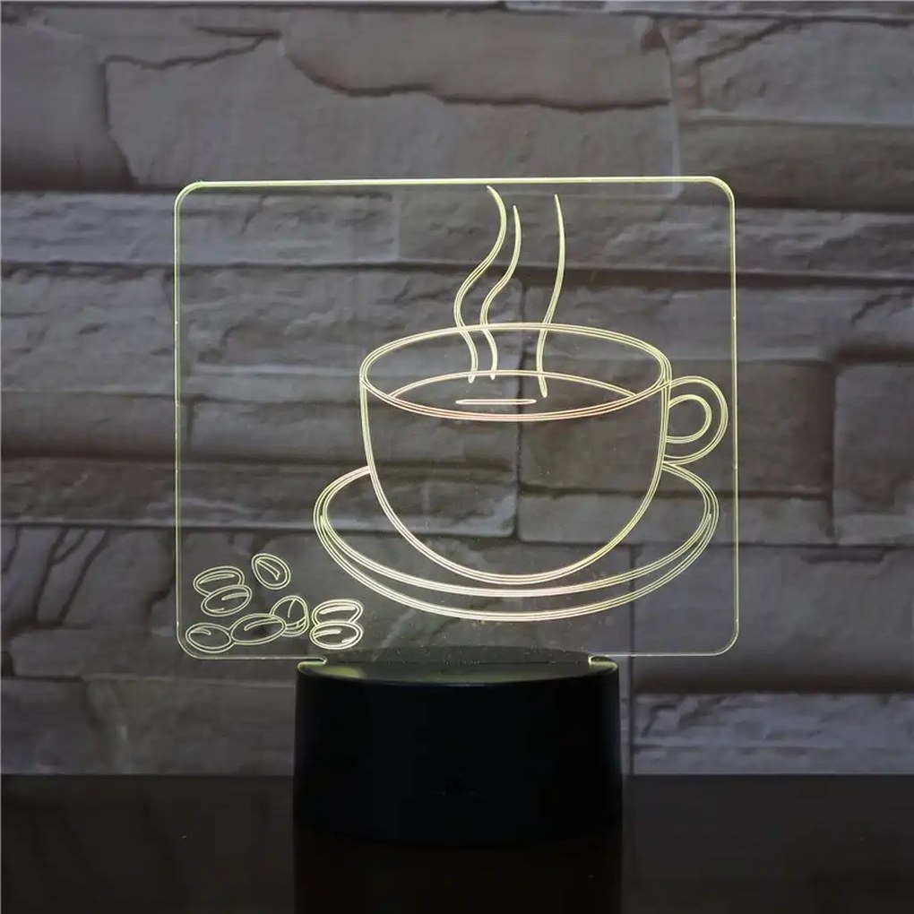 3Dmix 3D-MTV070 - Motív pre 3D LED nočnú lampu - Káva