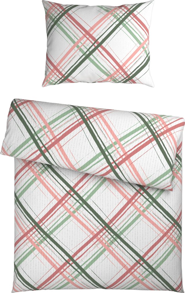 XXXLutz POSTEĽNÁ BIELIZEŇ, seersucker, viacfarebná, 140/200 cm Esposa - Obliečky & plachty - 005050016001