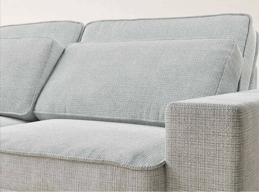 Svetlosivá ženilková rohová pohovka (ľavý roh/do L) Kirou – Maison de Rêve