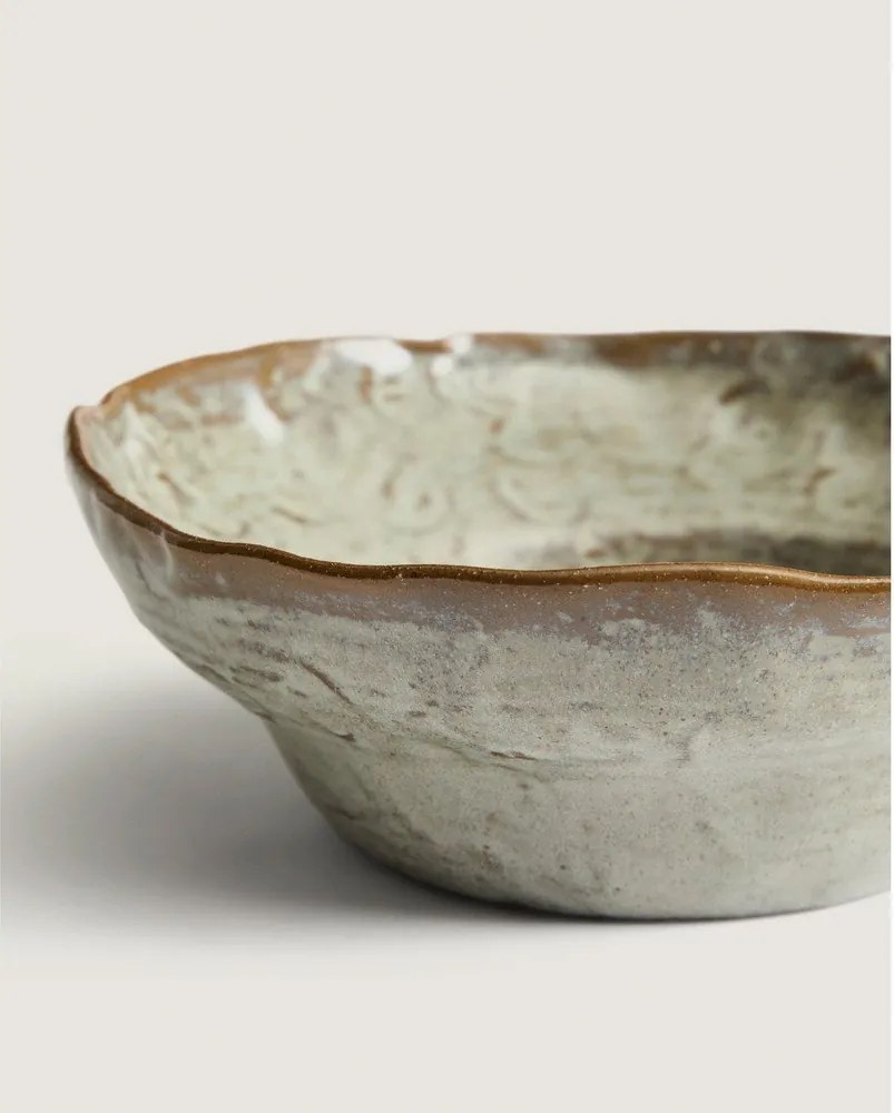 Sivá keramická polievková miska Alenia – Kave Home