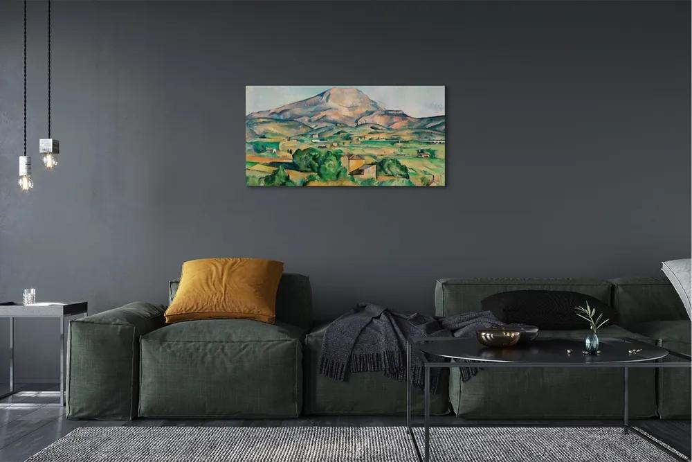 Obraz canvas Art lúka s výhľadom na vrchol 120x60 cm
