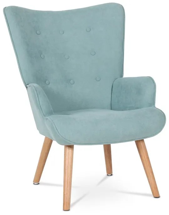 Autronic BONTEC Kreslo ušiak, modrá látka, AK-302 BLUE2 Farba: Modrá