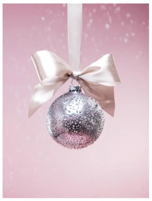 Vianočná dekorácia FJER guľa 754395