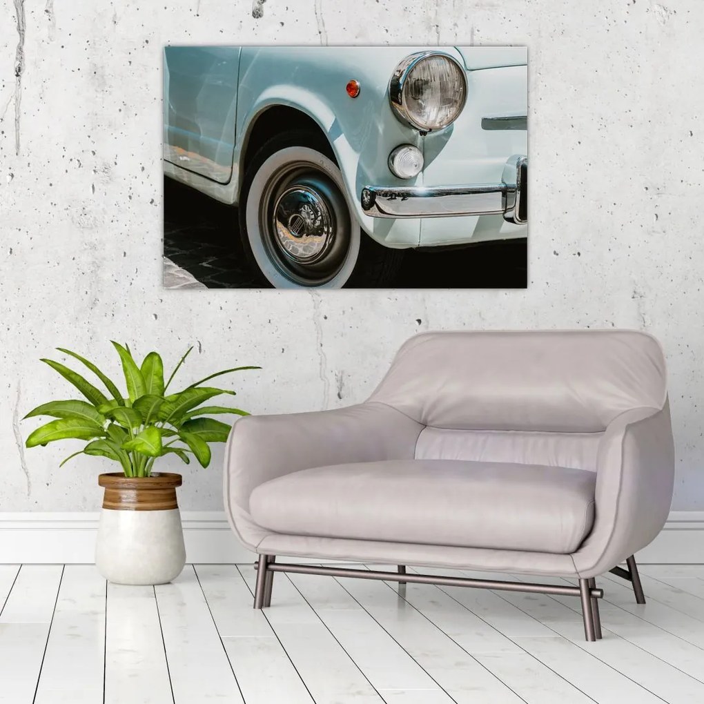 Obraz - Retro auto Fiat (90x60 cm)