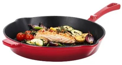 Silvercrest®  Liatinová panvica Premium, 30 cm (červená)  (100393139)