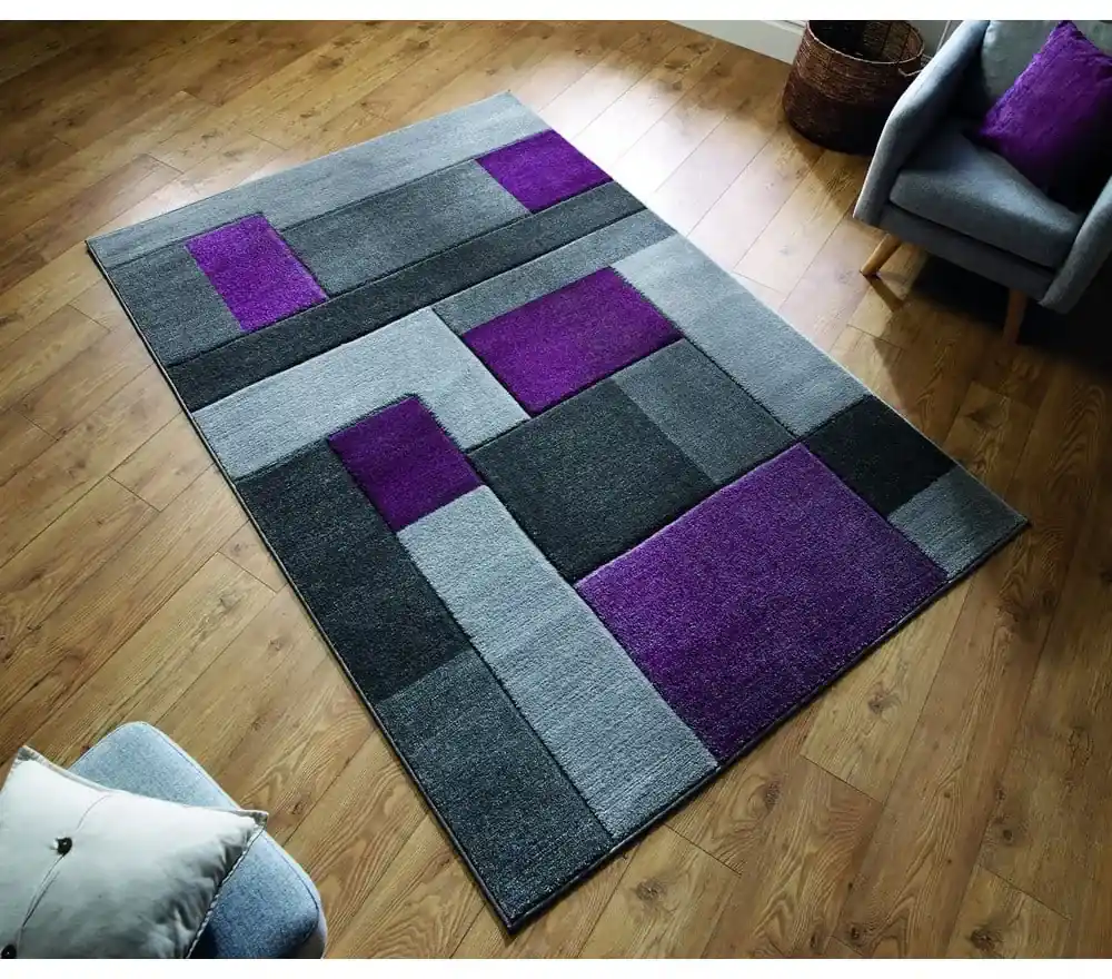 Sivo-fialový koberec Flair Rugs Cosmos, 80 × 150 cm | BIANO