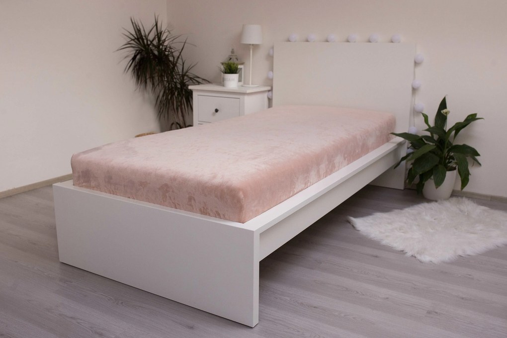 Jerry Fabrics Hrejivé prestieradlo mikroflanel 180x200 cm - Kávová
