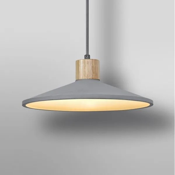 Ledvance - Luster na lanku DECOR CONCRETE 1xE27/15W/230V pr. 32 cm betón šedá