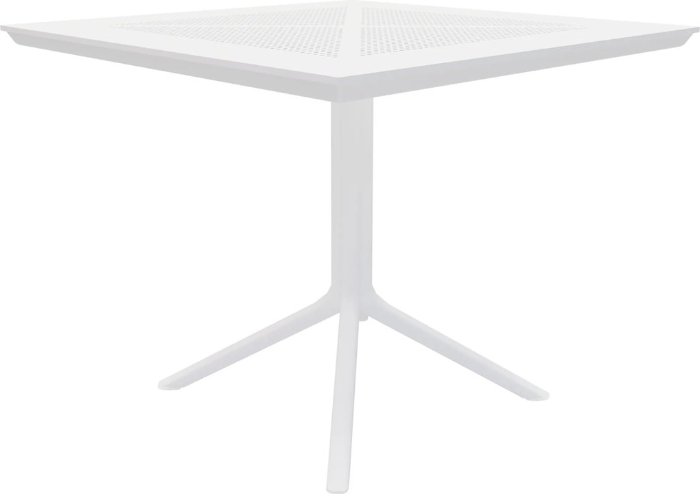 Stôl Lenval 80x80 cm - biela