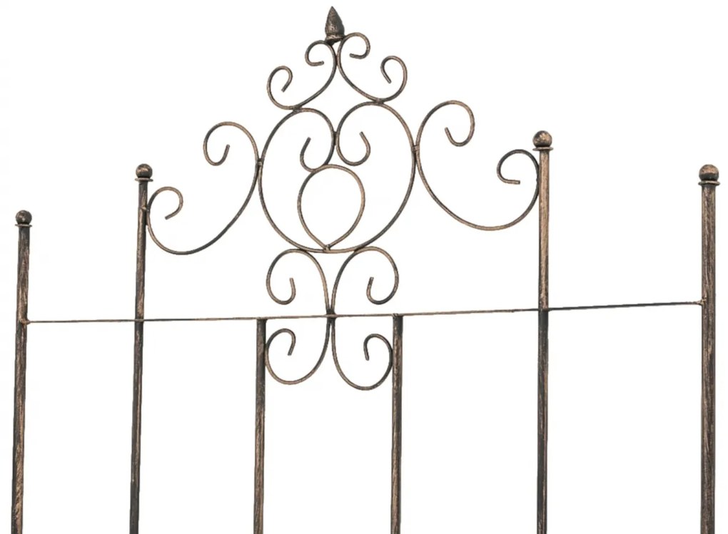 2x Mriežka na popínavé rastliny Paula - 180 x 85,5 cm - Bronzová