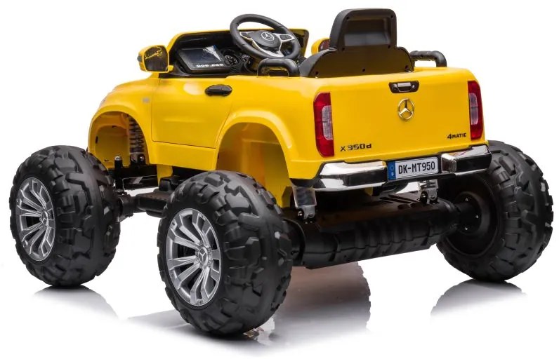 LEAN CARS ELEKTRICKÉ AUTÍČKO MERCEDES DK-MT950 4x4 LAKOVANÉ - ŽLTÉ - MOTOR 4x45W - BATÉRIA - 2x12V7Ah- 2022