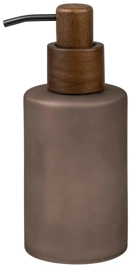 Hnedý sklenený dávkovač mydla 280 ml Modest – Mette Ditmer Denmark
