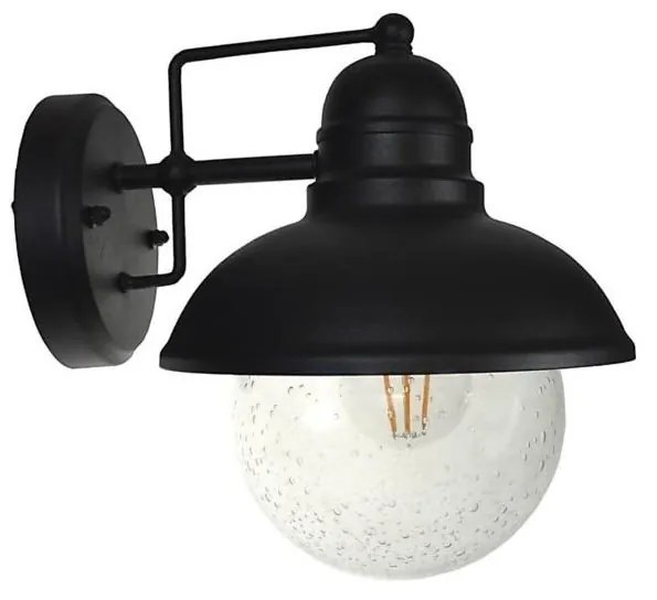 BOWI Vonkajšie nástenné svietidlo WILDA 1xE27/60W/230V IP44 čierna SKU013116