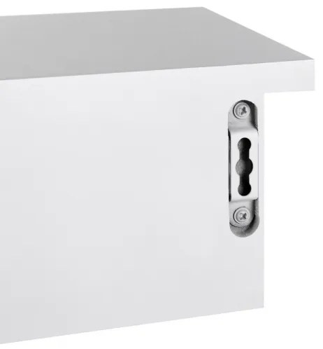 Nástenná polica s priehradkami SHELFY biela