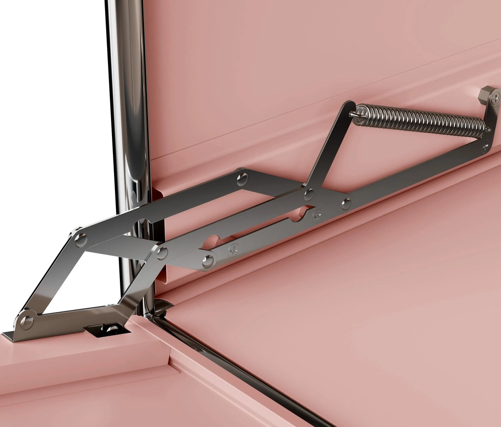 Kovová odkladacia skrinka »CN3« so 4 výklopnými priečinkami, staroružová