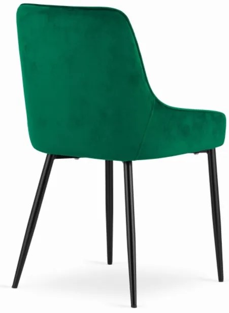 TRENDIE Zamatová stolička Berlin zelená
