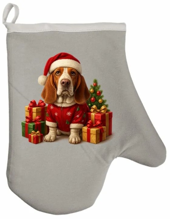 Vianočná kuchynská rukavica Buddy EMI, čierna