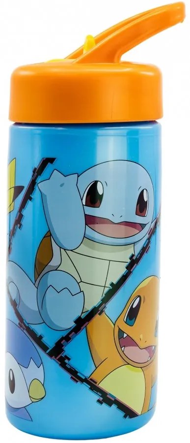 Športová fľaša na pitie Pokémon so slamkou