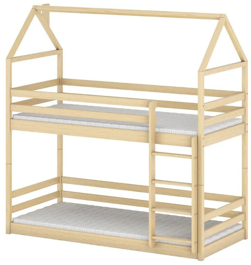 Posteľ Domček Axel 90x200 borovica