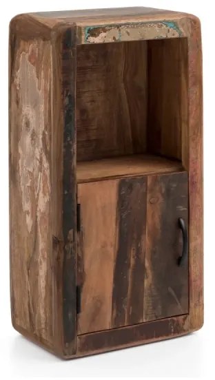 furniture-nabytek.cz - Masívna kúpeľňová nástenná skrinka Calcutta II z recyklovaného dreva, lakovaná, viacfarebná