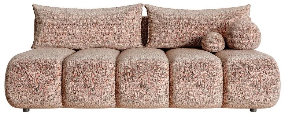 Pohovka trojsedačka Didier mini (tehlová + čierna). Akcia -18%. Vlastná spoľahlivá doprava až k Vám domov. 1100568