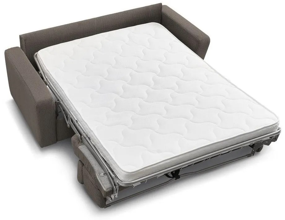 Sivohnedá menčestrová rozkladacia pohovka 195 cm Monaco – Bobochic Paris