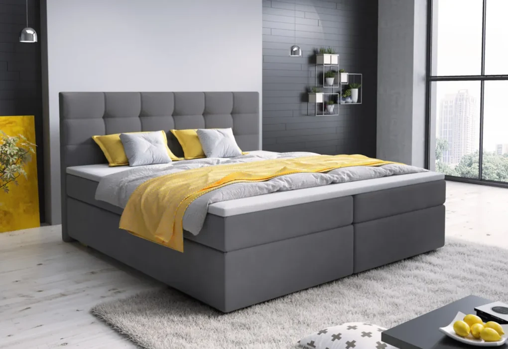 Čalúnená posteľ boxspring GLOSE, 180x200, cosmic 10