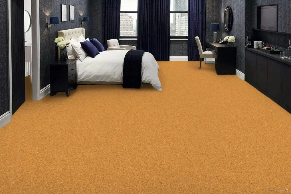 ITC, Koberec metráž Merit new 6731, na mieru, šíře 4m, oranžová, ab (mriežka), chodba / predsieň