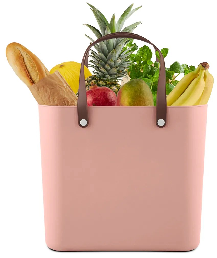Nákupná taška, kabelka, plastová MULTIBAG staroružová, 25 l