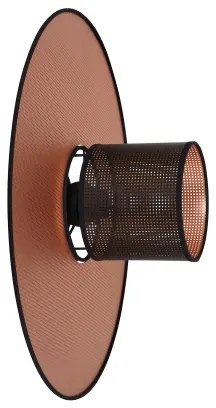 Duolla - Nástenné svietidlo TOKYO SHINY 1xE27/15W/230V pr. 50 cm medená/čierna