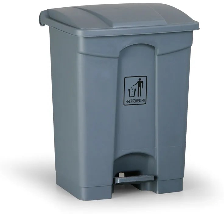Nášľapný viacúčelový kôš na odpadky 68 l, 480 x 330 x 560 mm, sivá