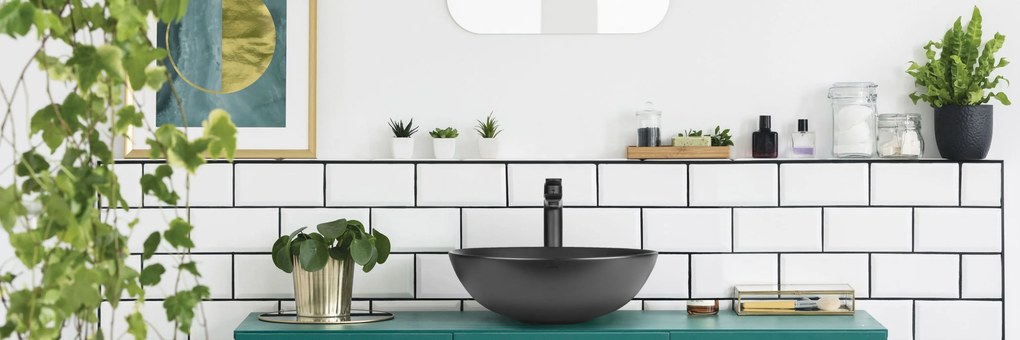 Invena Dokos, umývadlo na dosku 395x395x135 mm, čierna matná, INV-CE-19-005-C