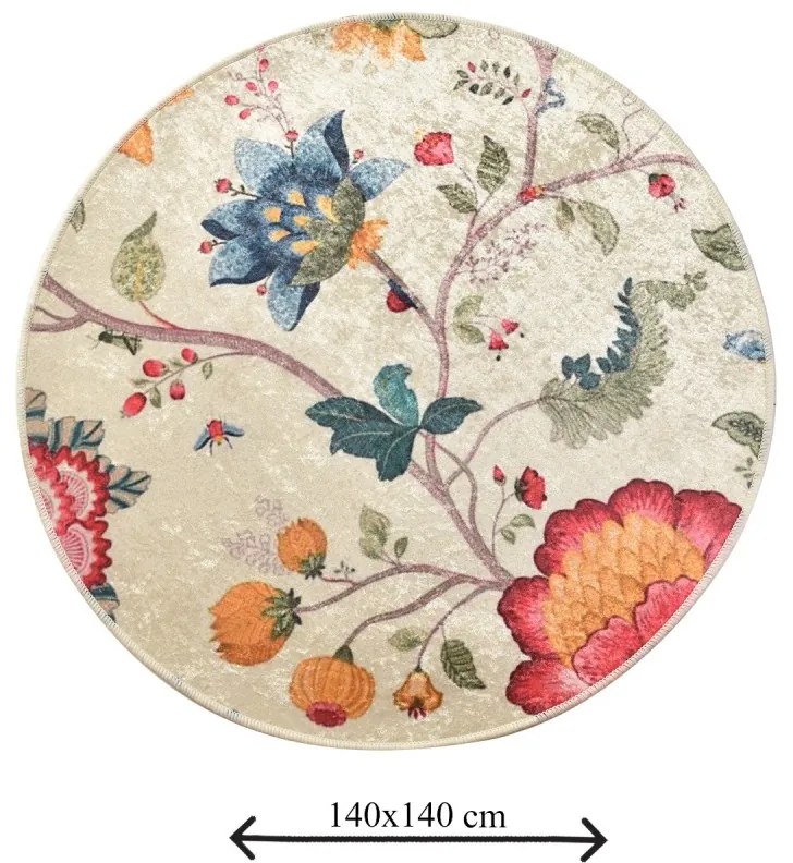 Kúpeľňový koberec Arya kruh 140 cm