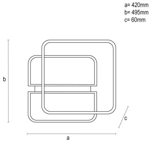 LED Stmievateľné stropné svietidlo LED/95W/230V 3000-6500K biela + diaľkové ovládanie