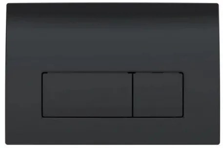 Závesný set GEBERIT Duofix Basic+ WC LILY+Tornado2.0 + tlačidlo + WC sedadlo, čierna, GEBERIT-LILY-TO2-BK