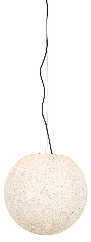 Moderné vonkajšie závesné svietidlo sivé 45 cm IP65 - Nura