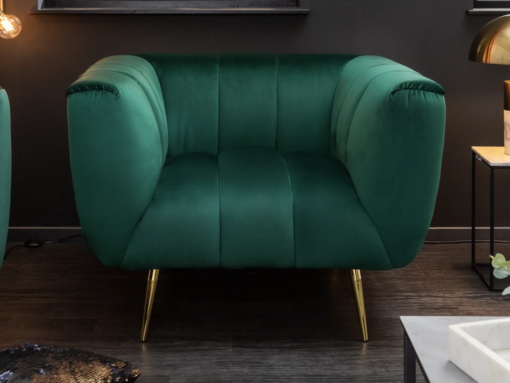 Kreslo Ablesse smaragdovo zelené