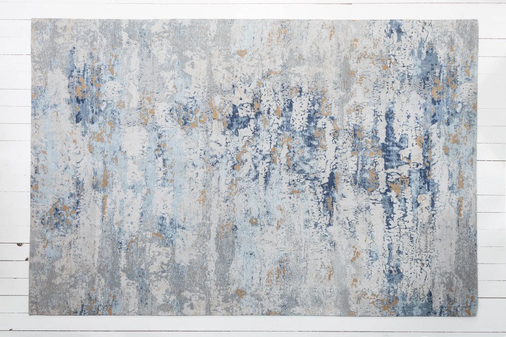 Koberec Abstrakt 350x240cm sivomodrý